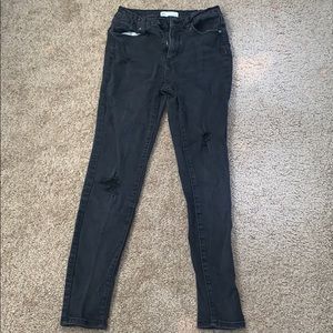 Black skinny jeans